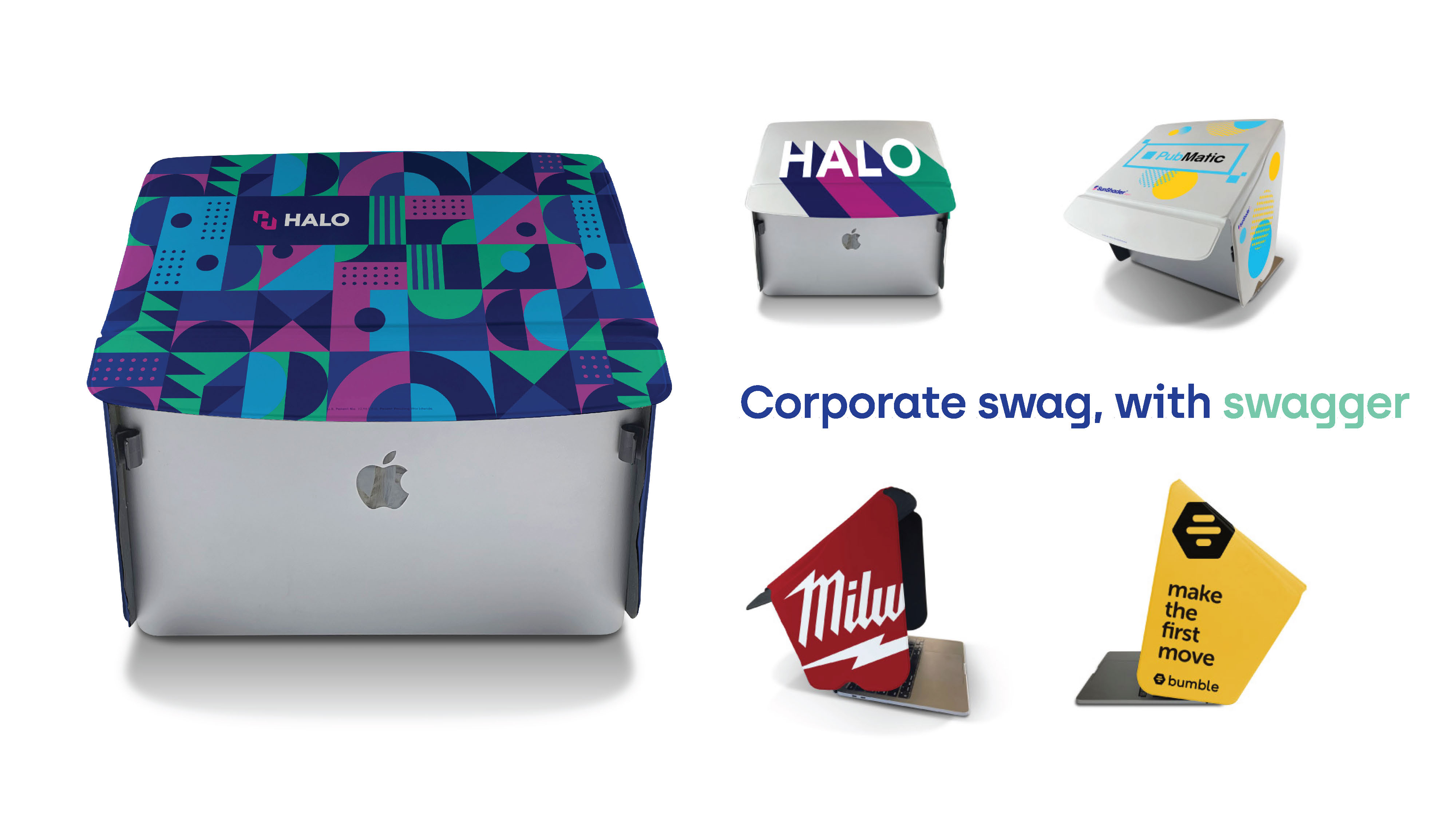 SunShader B2B Custom Branded Swag Laptop Sun Shade